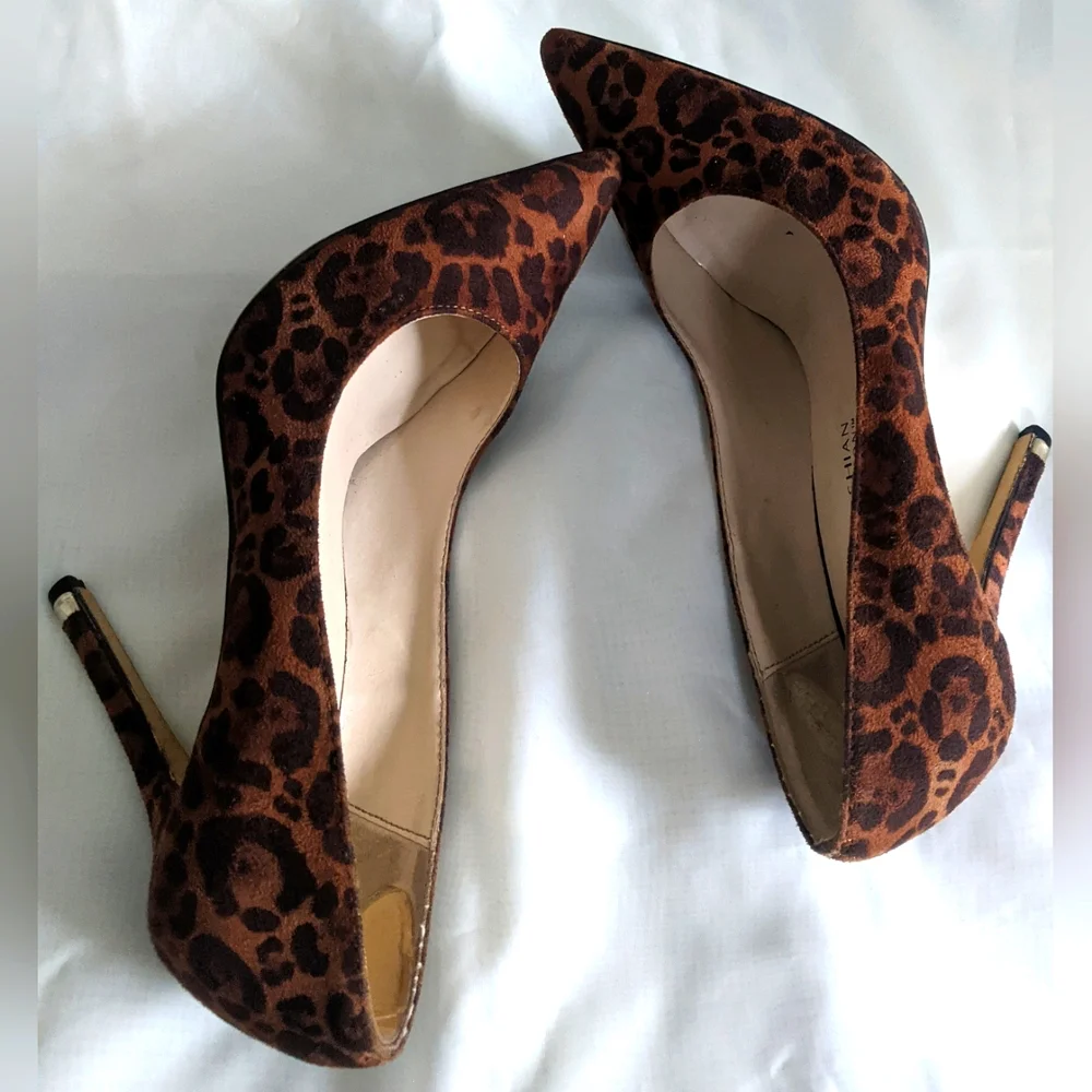 Kardashian Kollection Animal Print Heels - Picture 1 of 8